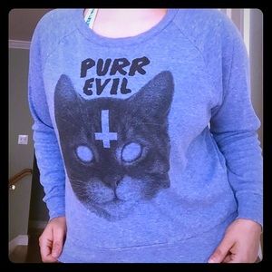 PURR EVIL American Apparel cat sweater